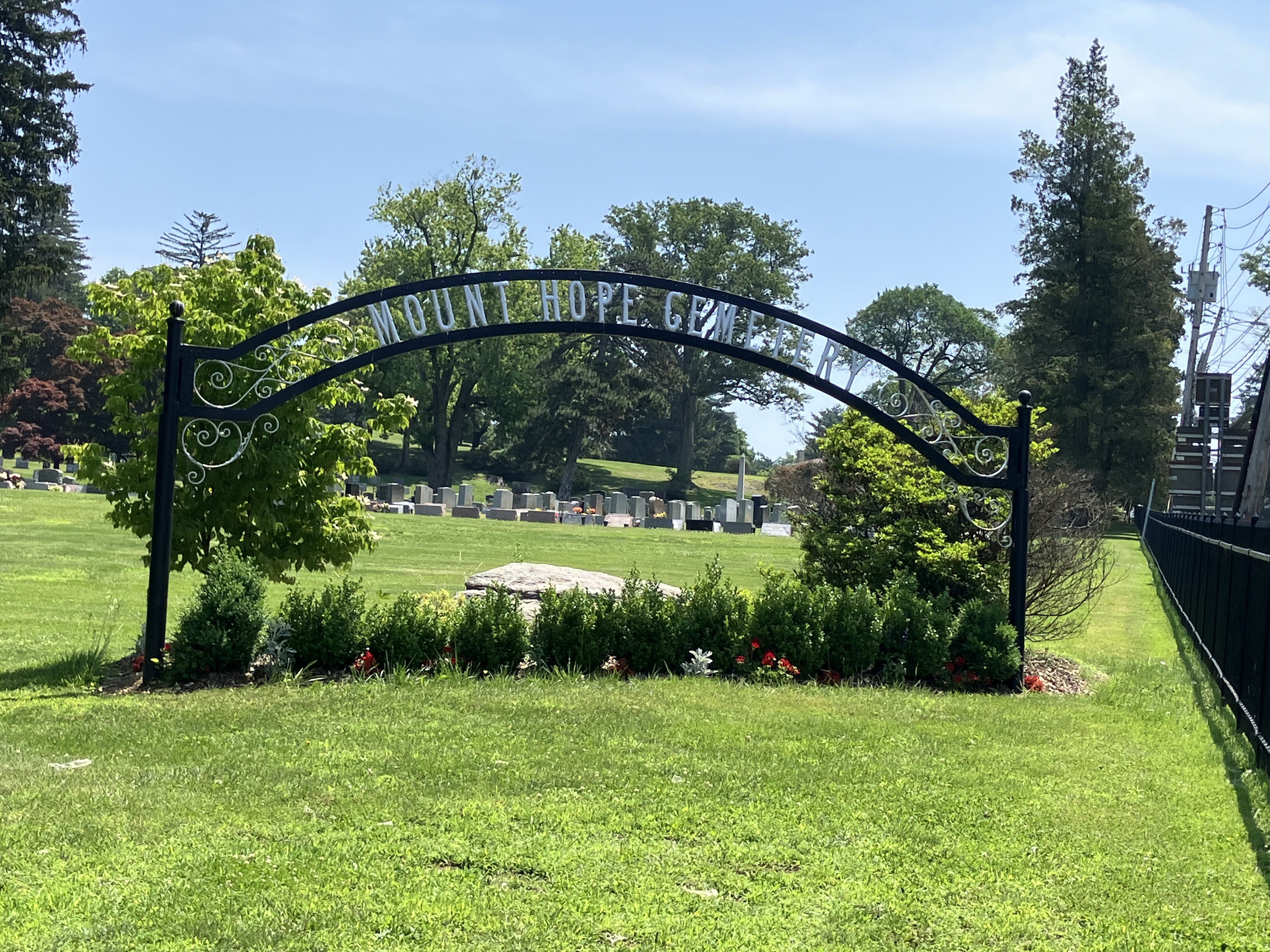 Mt. Hope Cemetery Entrance